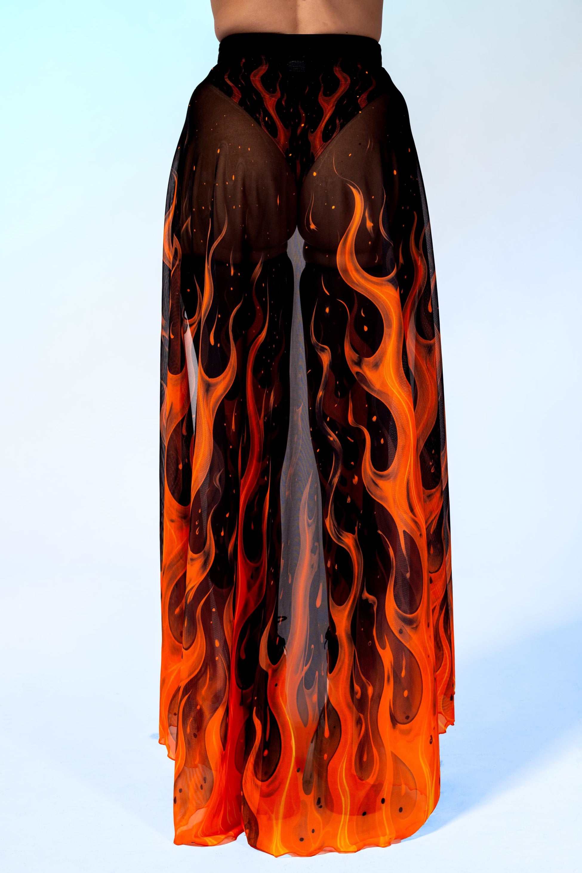 Burn Up Open Front Skirt 2