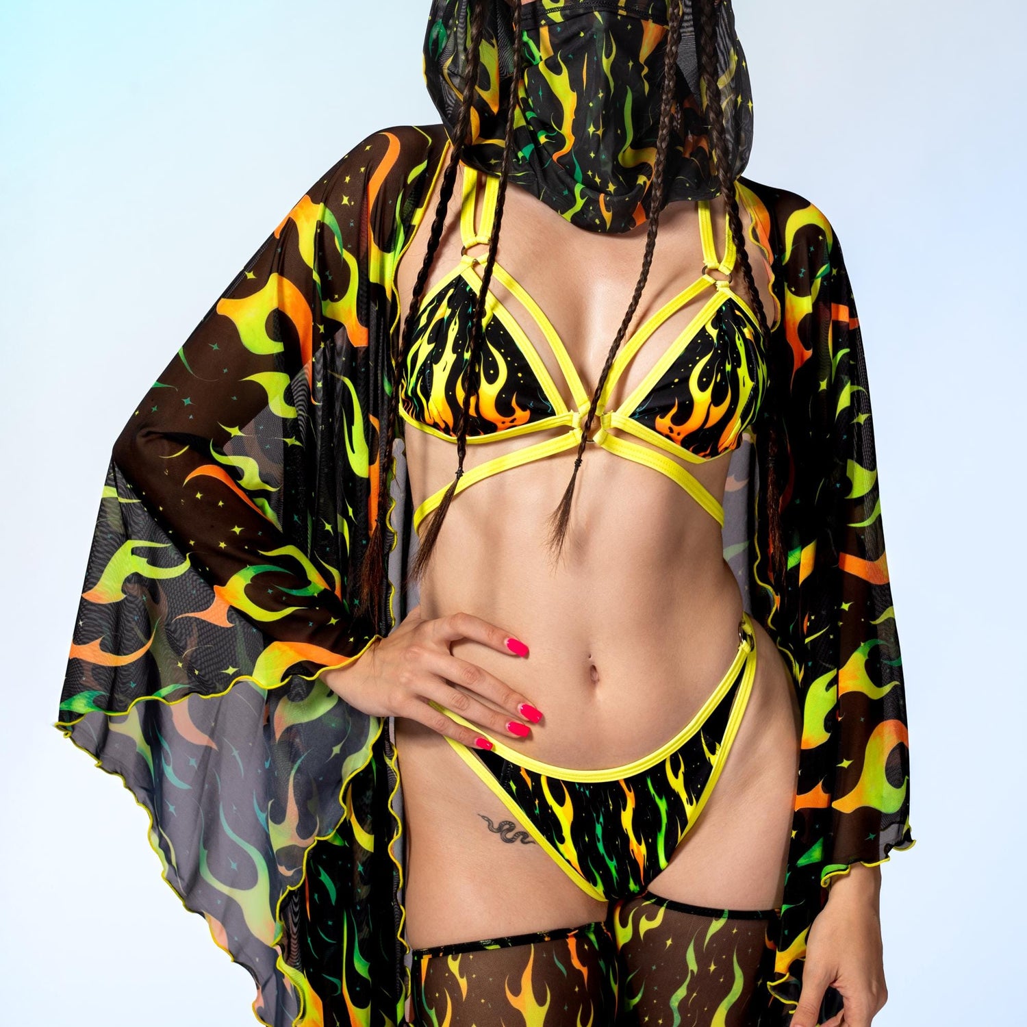 Inferno Mirage Triangle Top Black, Yellow