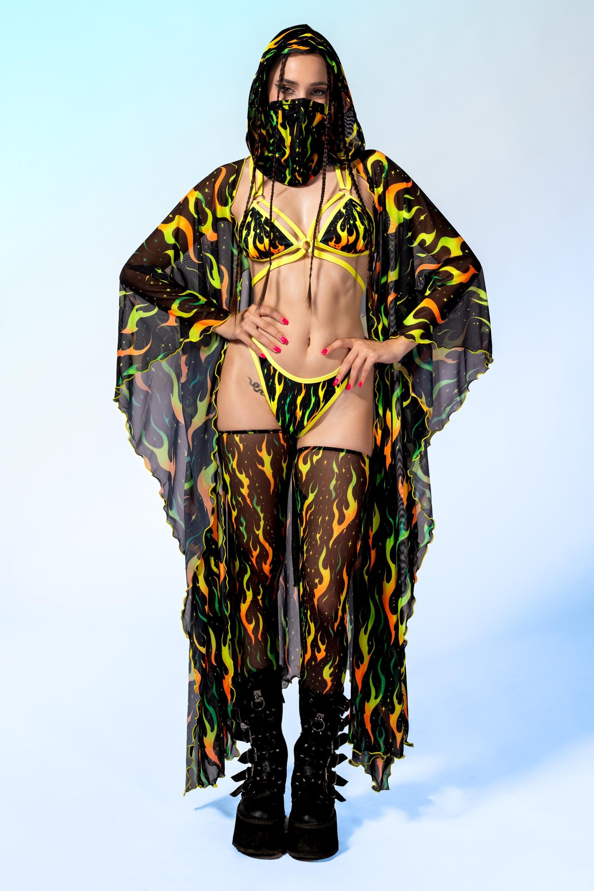 Inferno Mirage Rave Kimono 1
