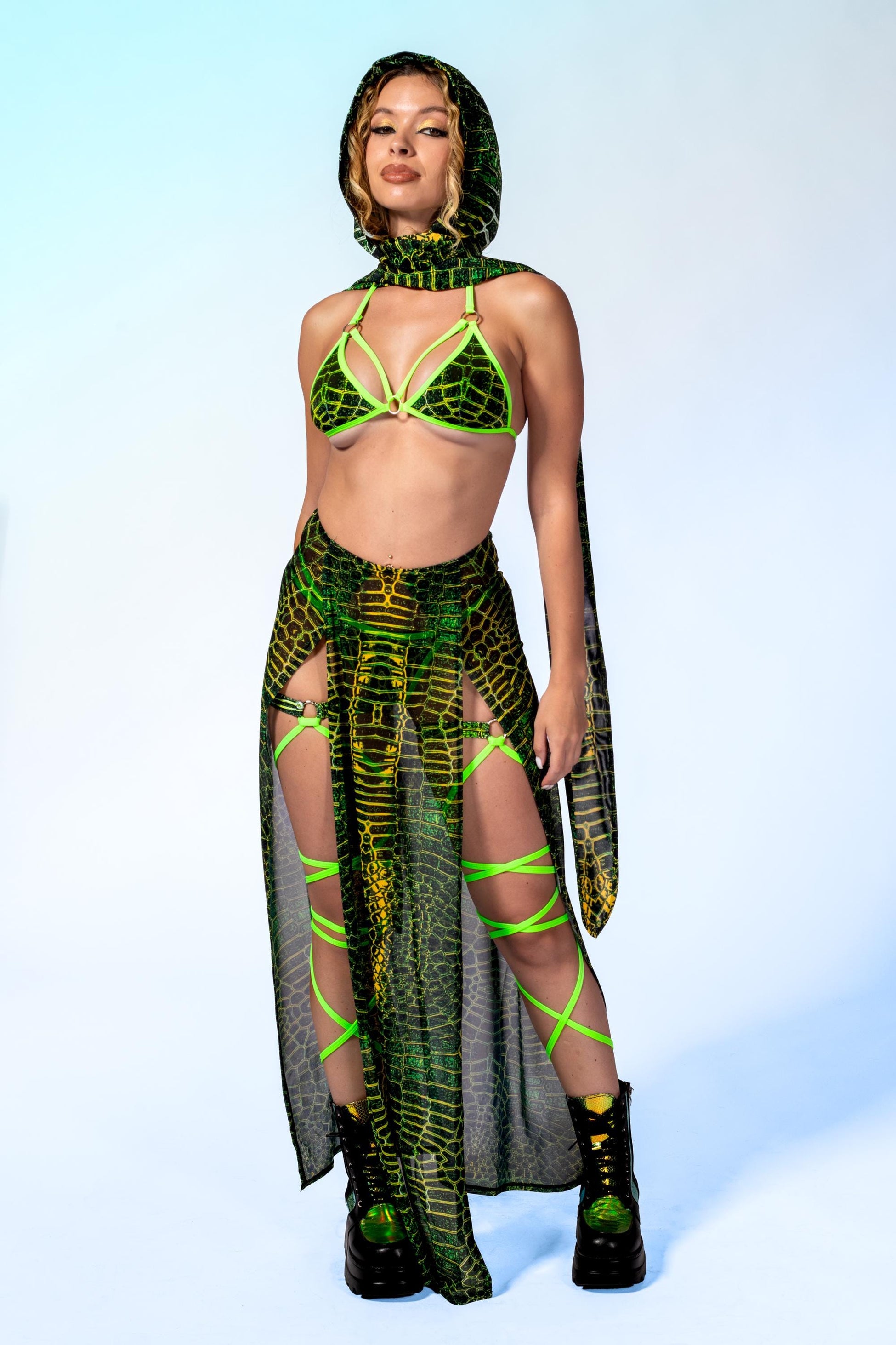 Desert Exoskin Mesh Duster Skirt 1