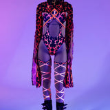Solar Temple Cutout Strappy Romper
