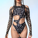 Ivory Shaman Asymmetrical Bodysuit