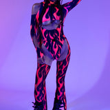 Heat Is On Buckle Mesh Chaps