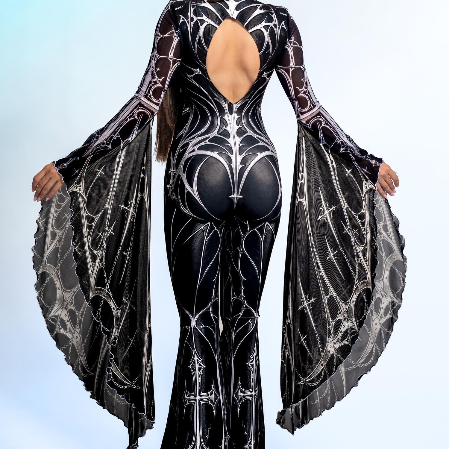 Dark Angel Fairy Open Back Costume 3
