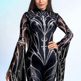 Dark Angel Fairy Open Back Costume