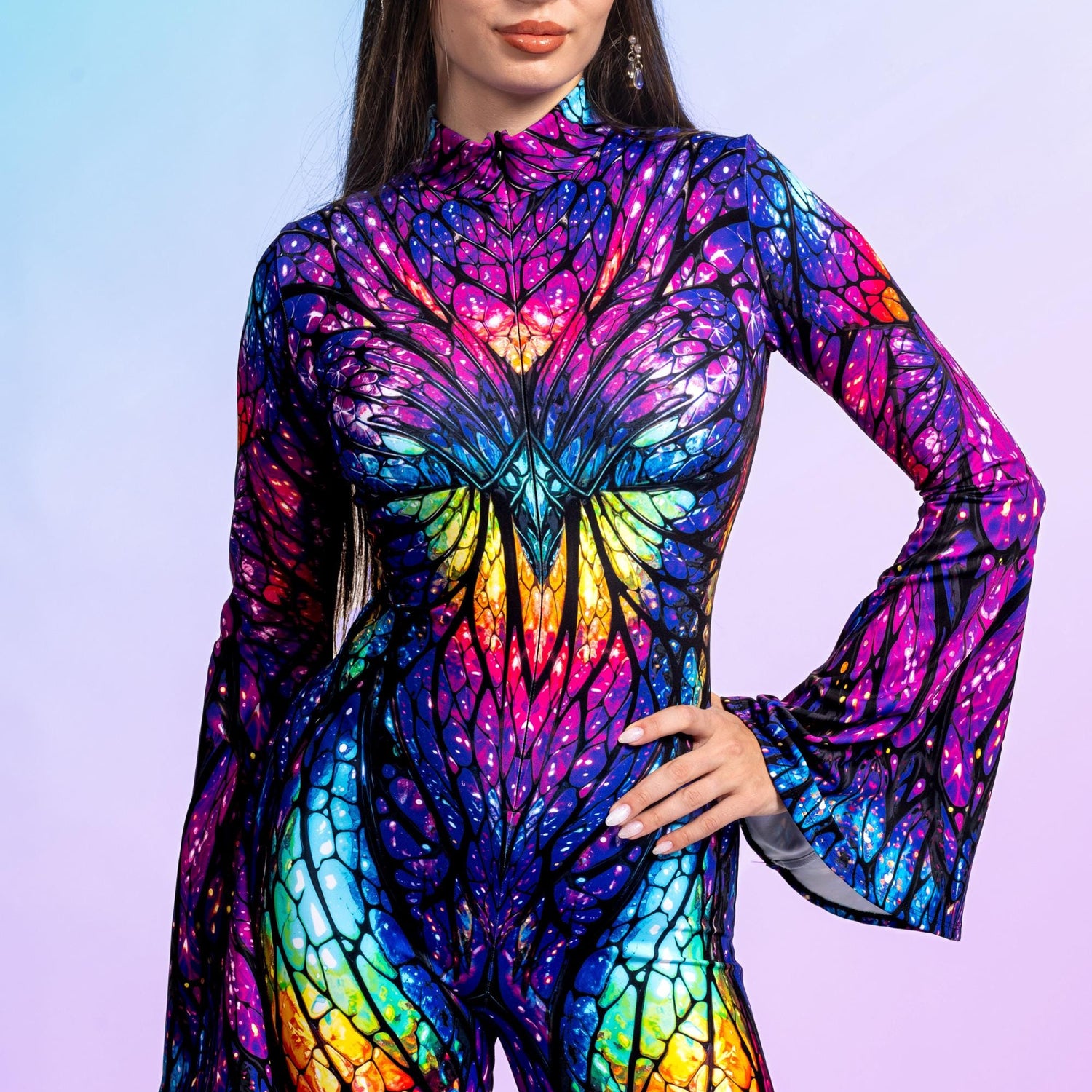 Natural Form Bell Sleeve Costume Lycra