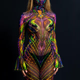 Serpent Queen Mesh Bandana Dress