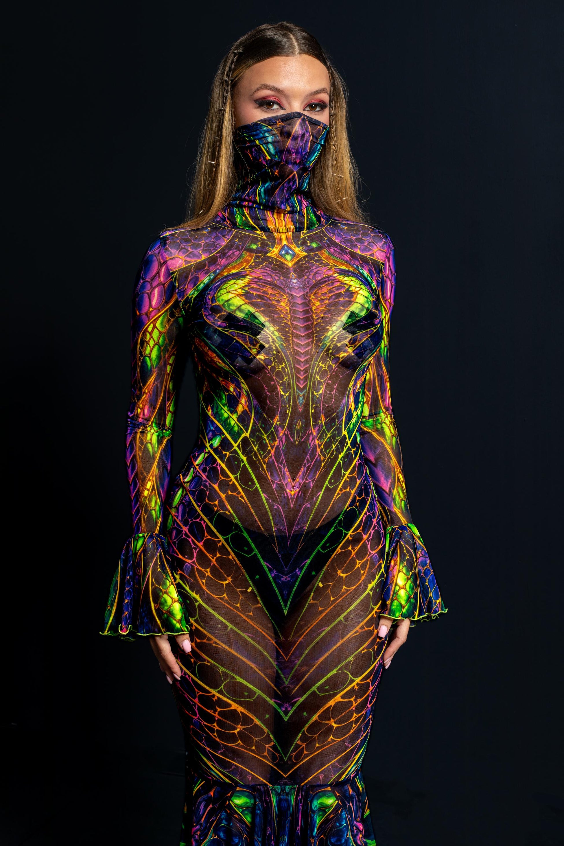 Serpent Queen Mesh Bandana Dress 2