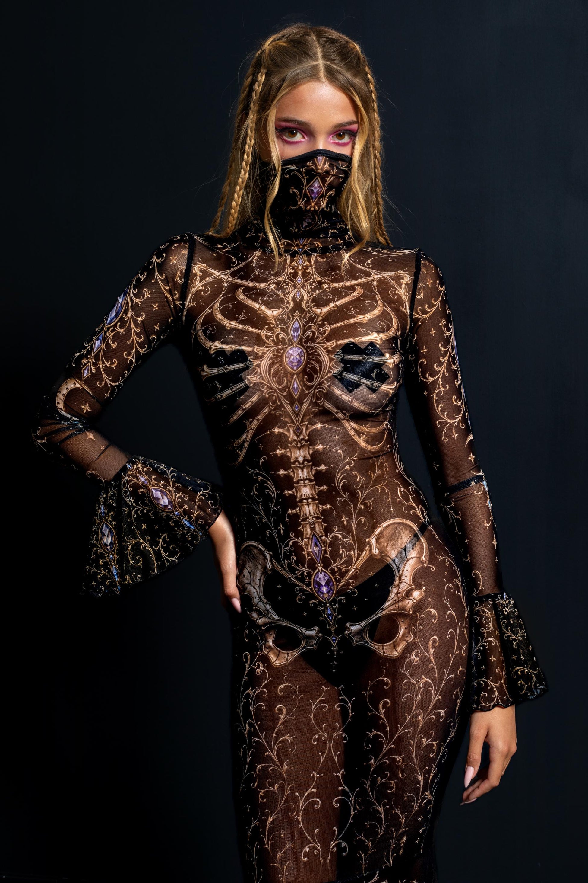 Secrets Within Mesh Bandana Dress 1