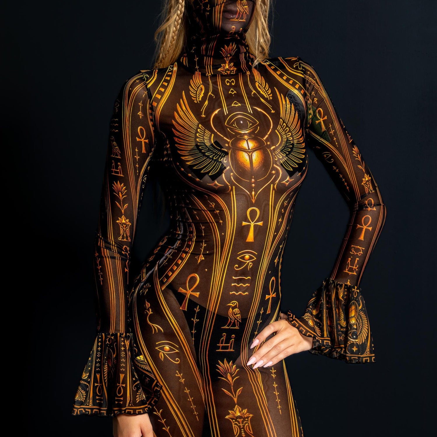 Eternal Reign Mesh Bandana Dress
