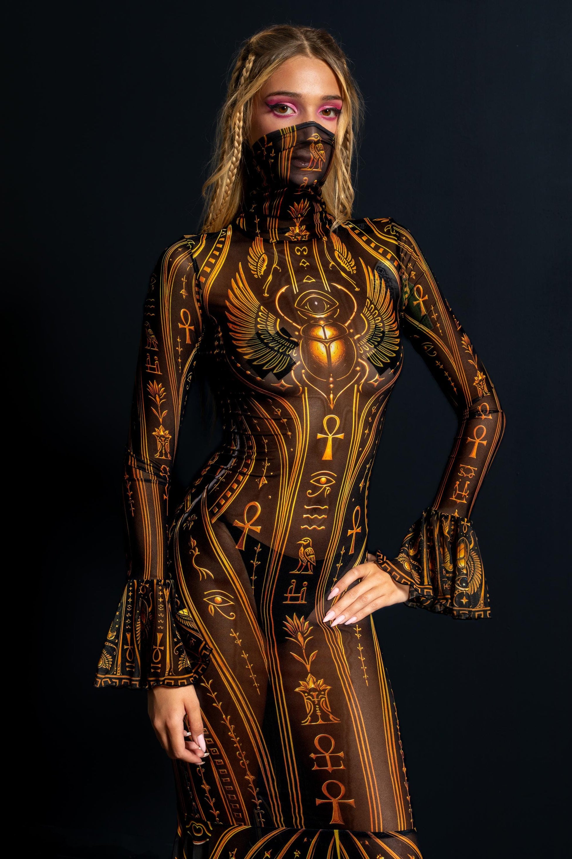 Eternal Reign Mesh Bandana Dress 1
