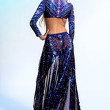 Ocean Echo Veil Bodysuit