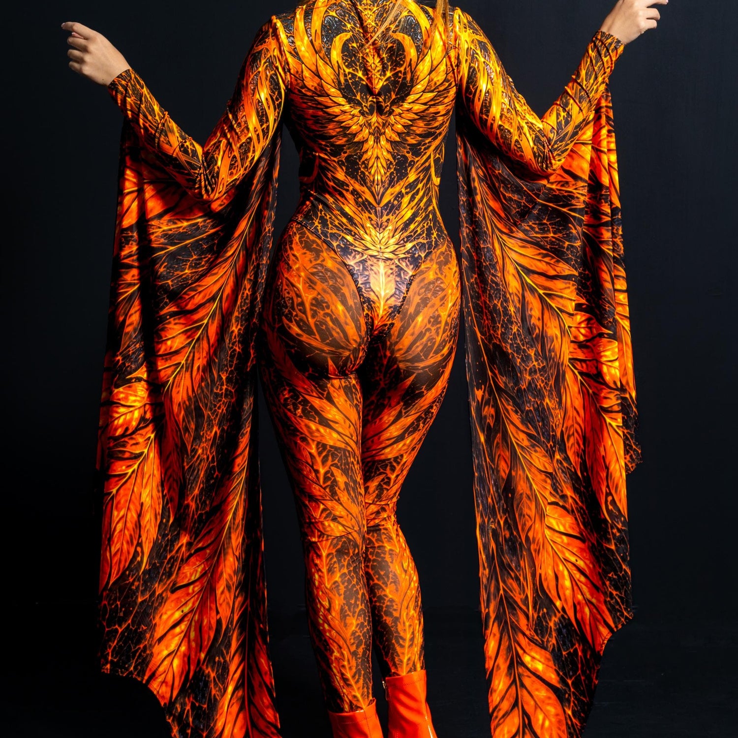 From the Ashes Winged Costume Orange