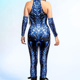 Phantom Blue Criss-Cross Jumpsuit