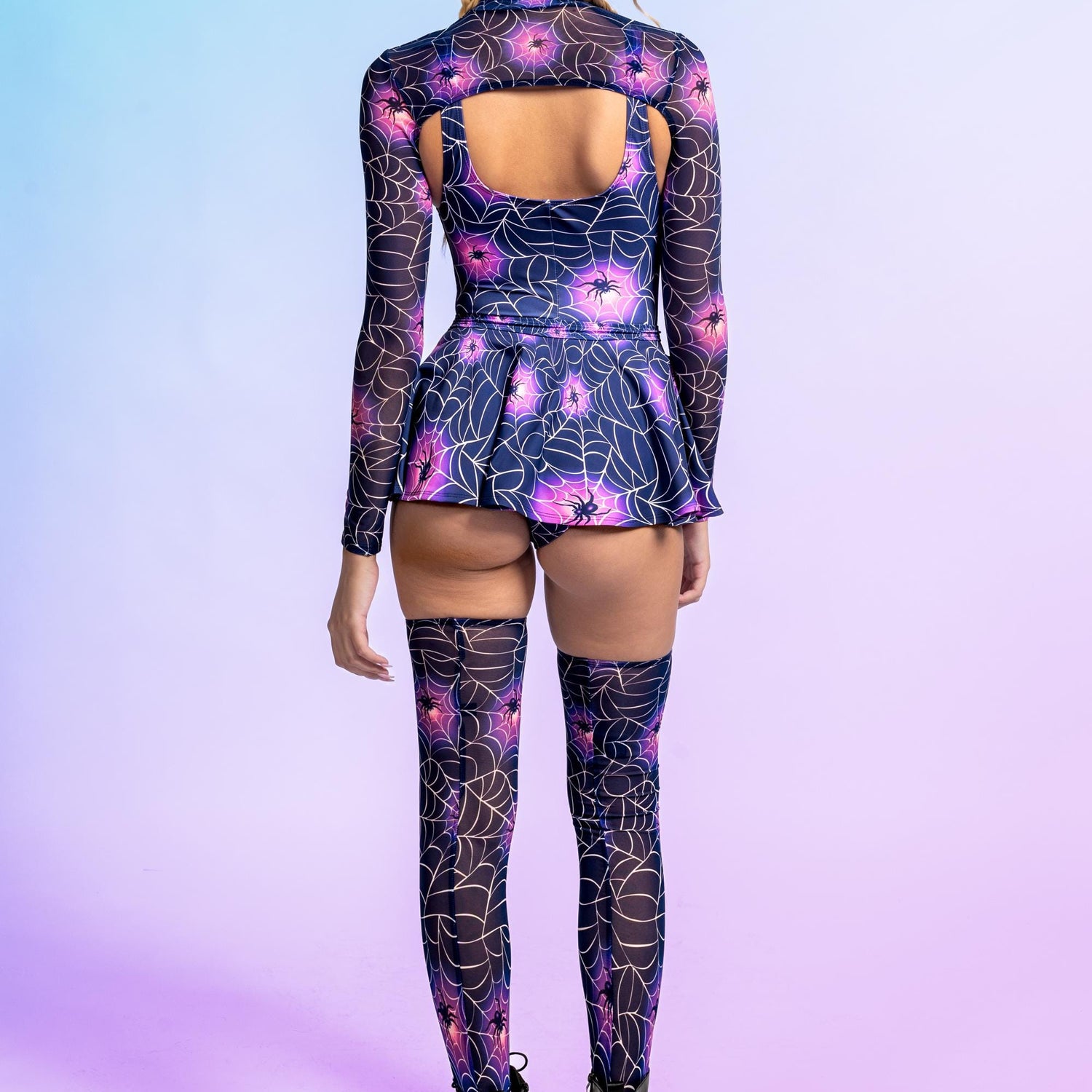 Crawler Buckle Bodysuit Lycra, UV Reactive