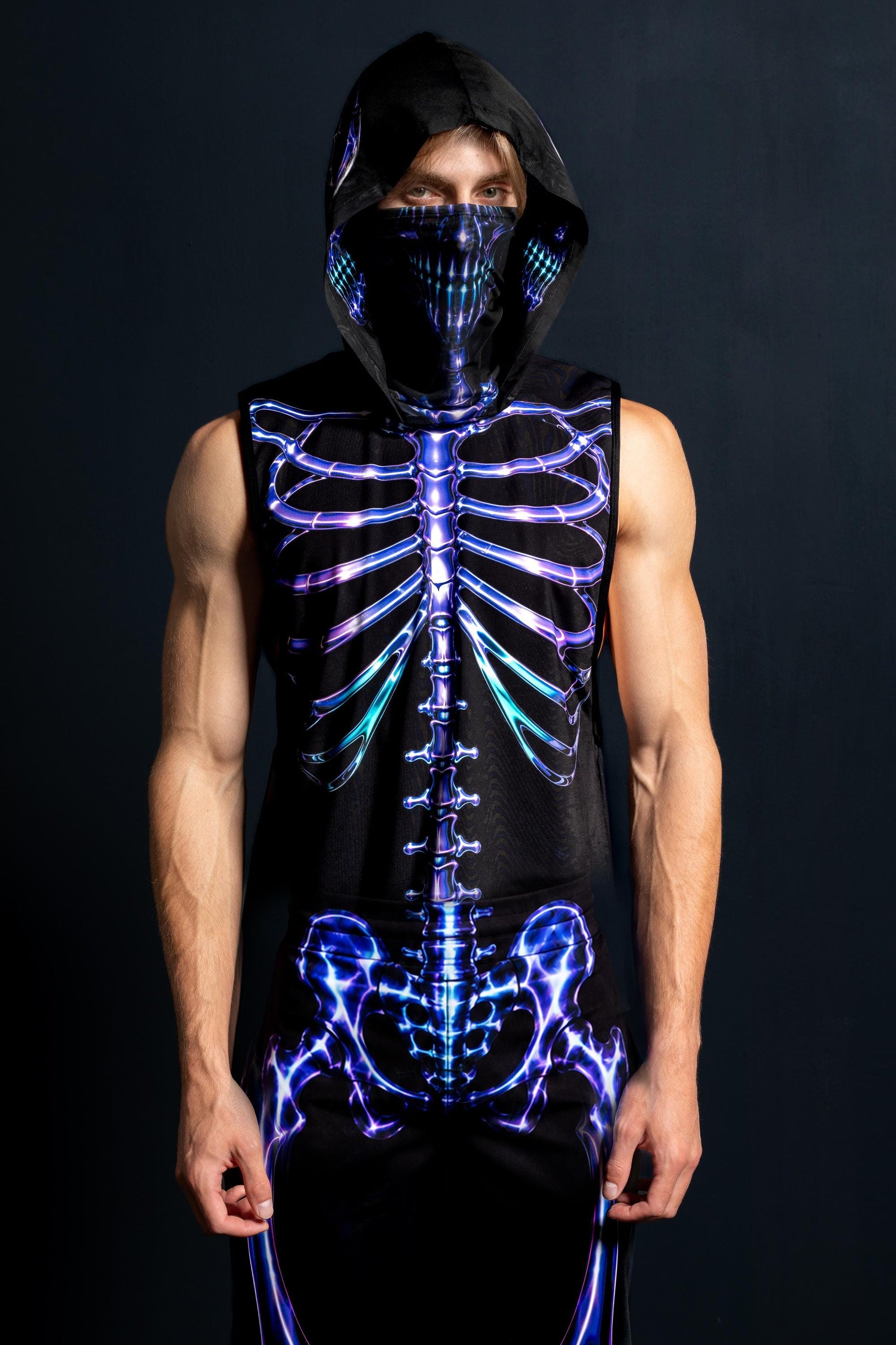 Groovy Skeleton Male Cuff Pants 2