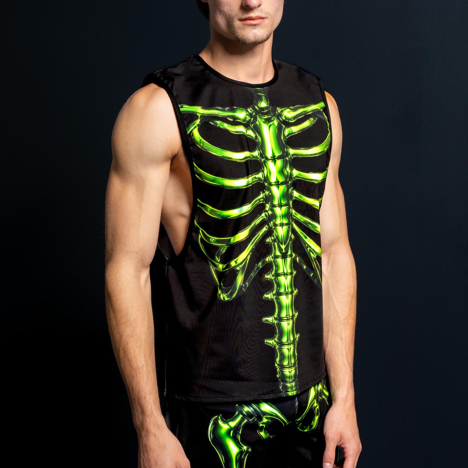 Toxic Skeleton Male Muscle Top