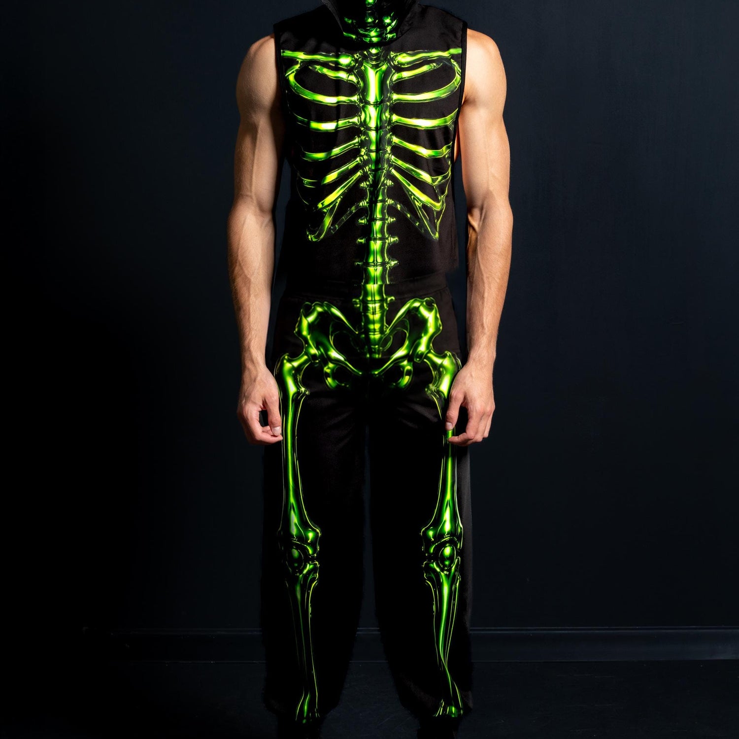 Toxic Skeleton Male Cuff Pants 3