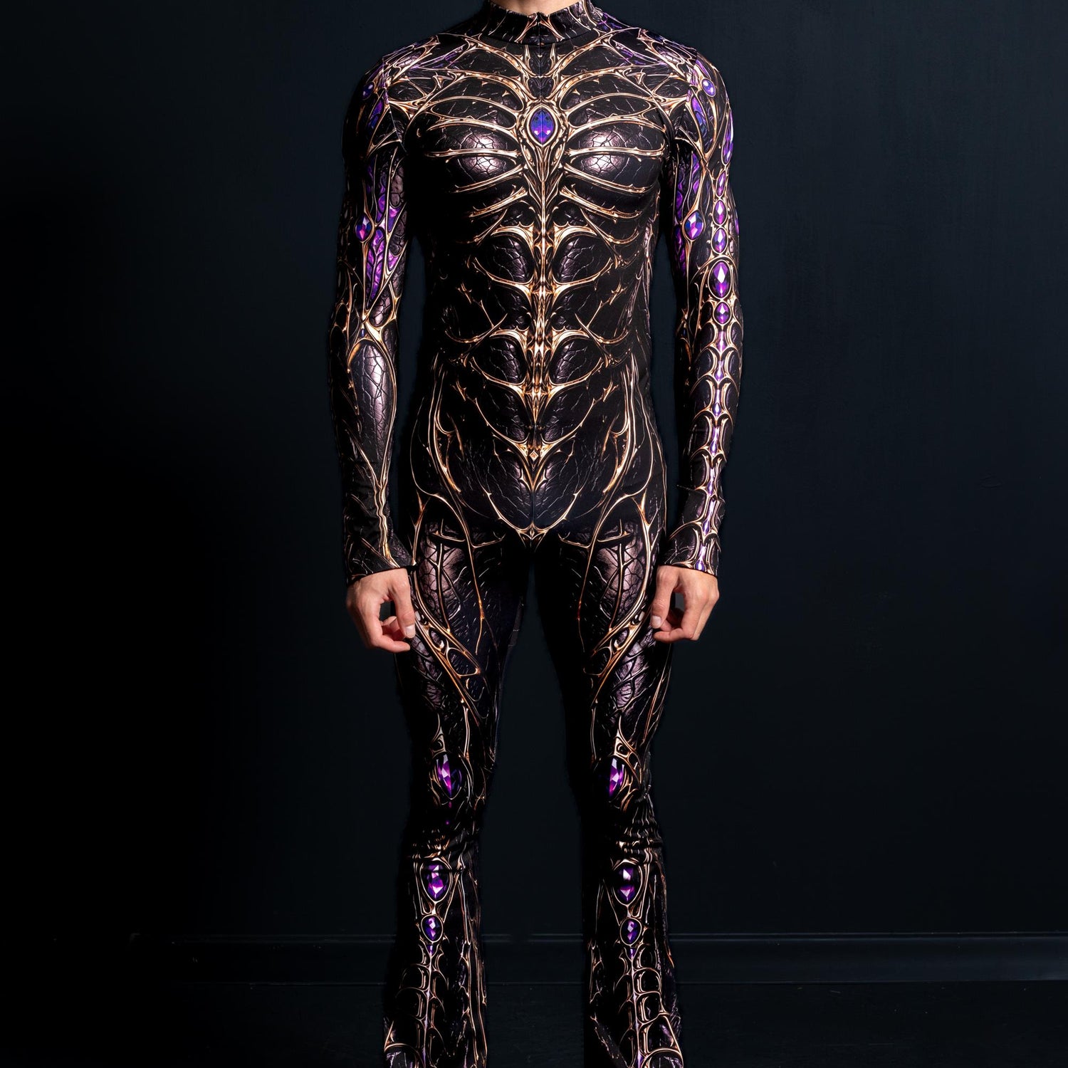 Void Ruler Male Flare Costume Black, Purple