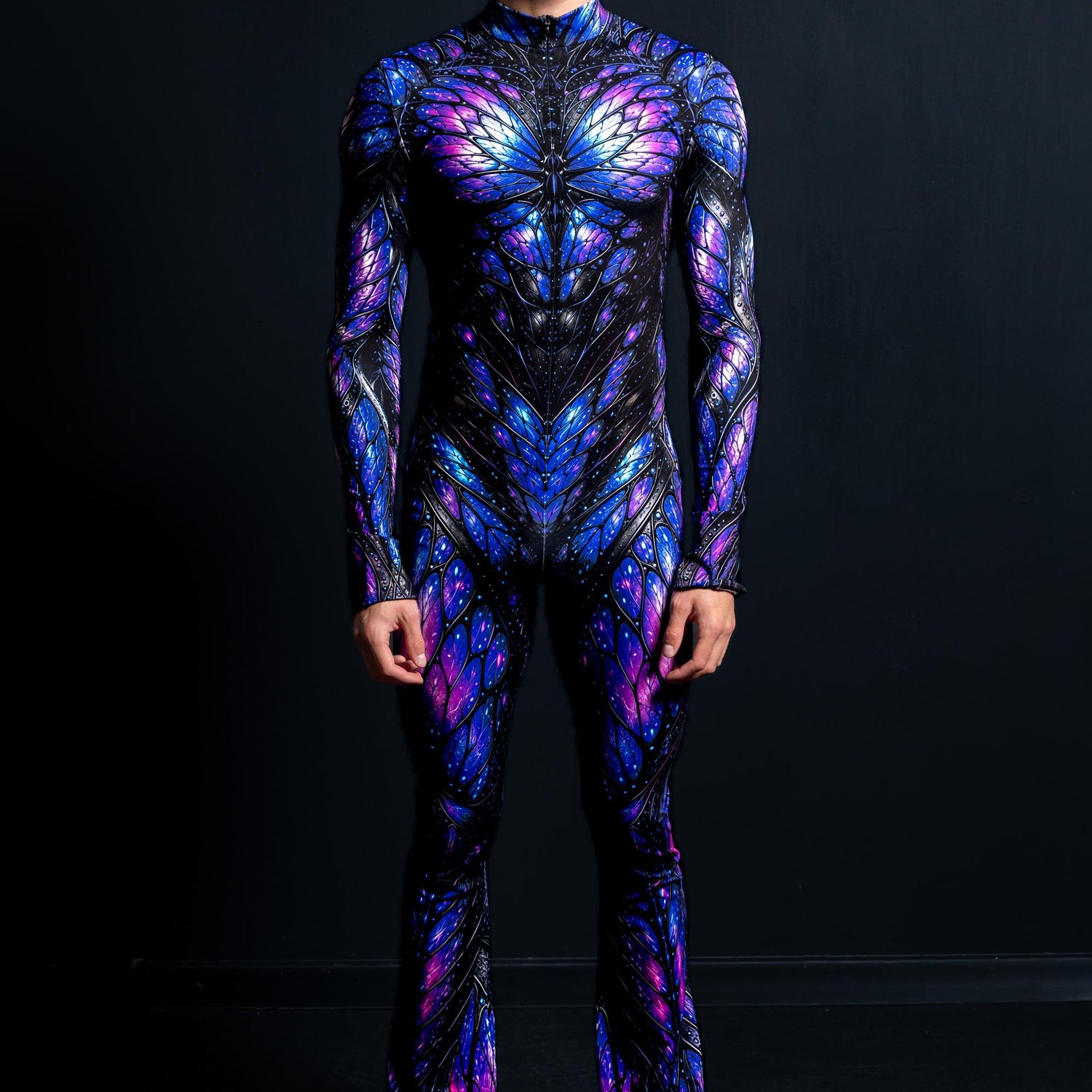 Darkwing Male Flare Costume Blue
