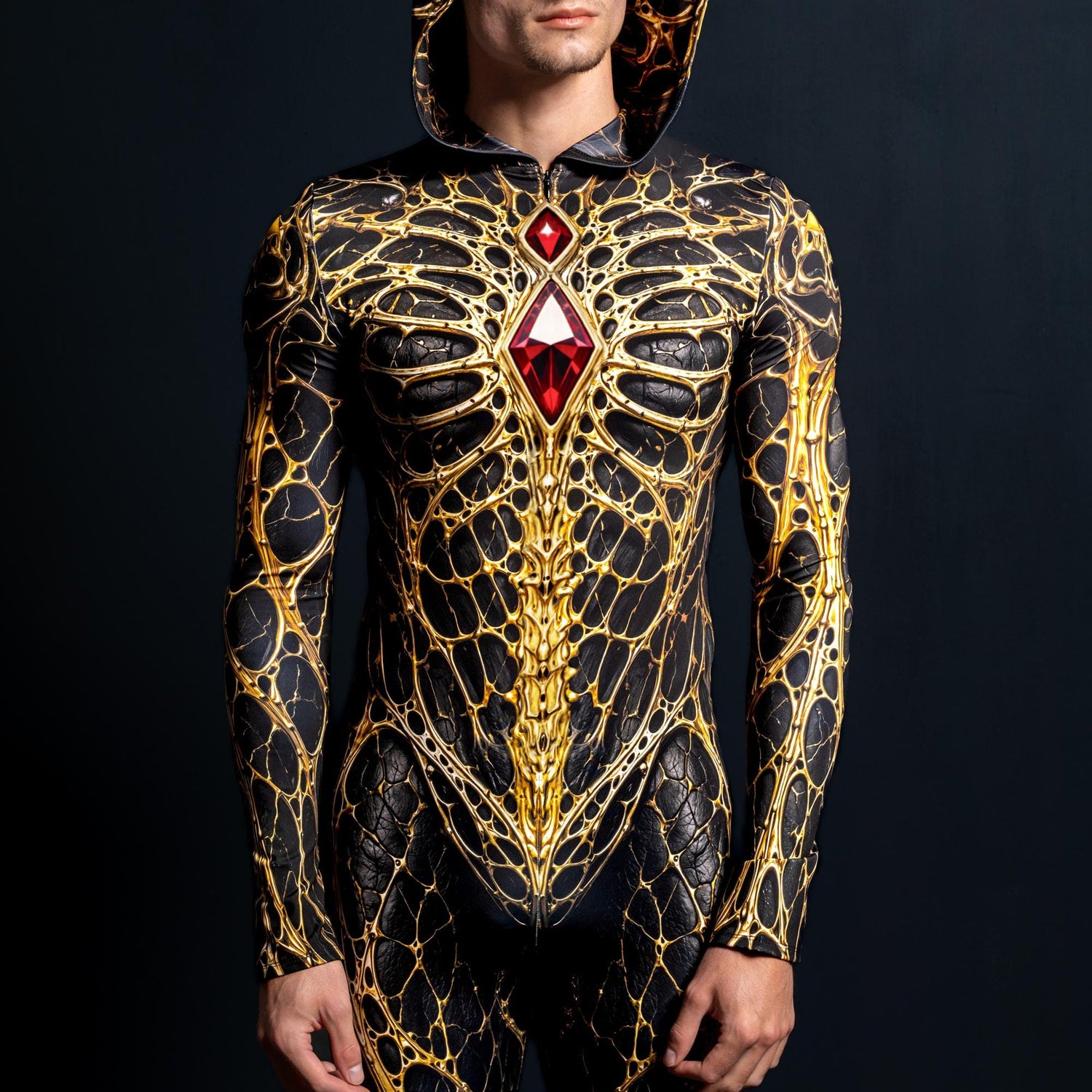 Cursed Male Hooded Costume