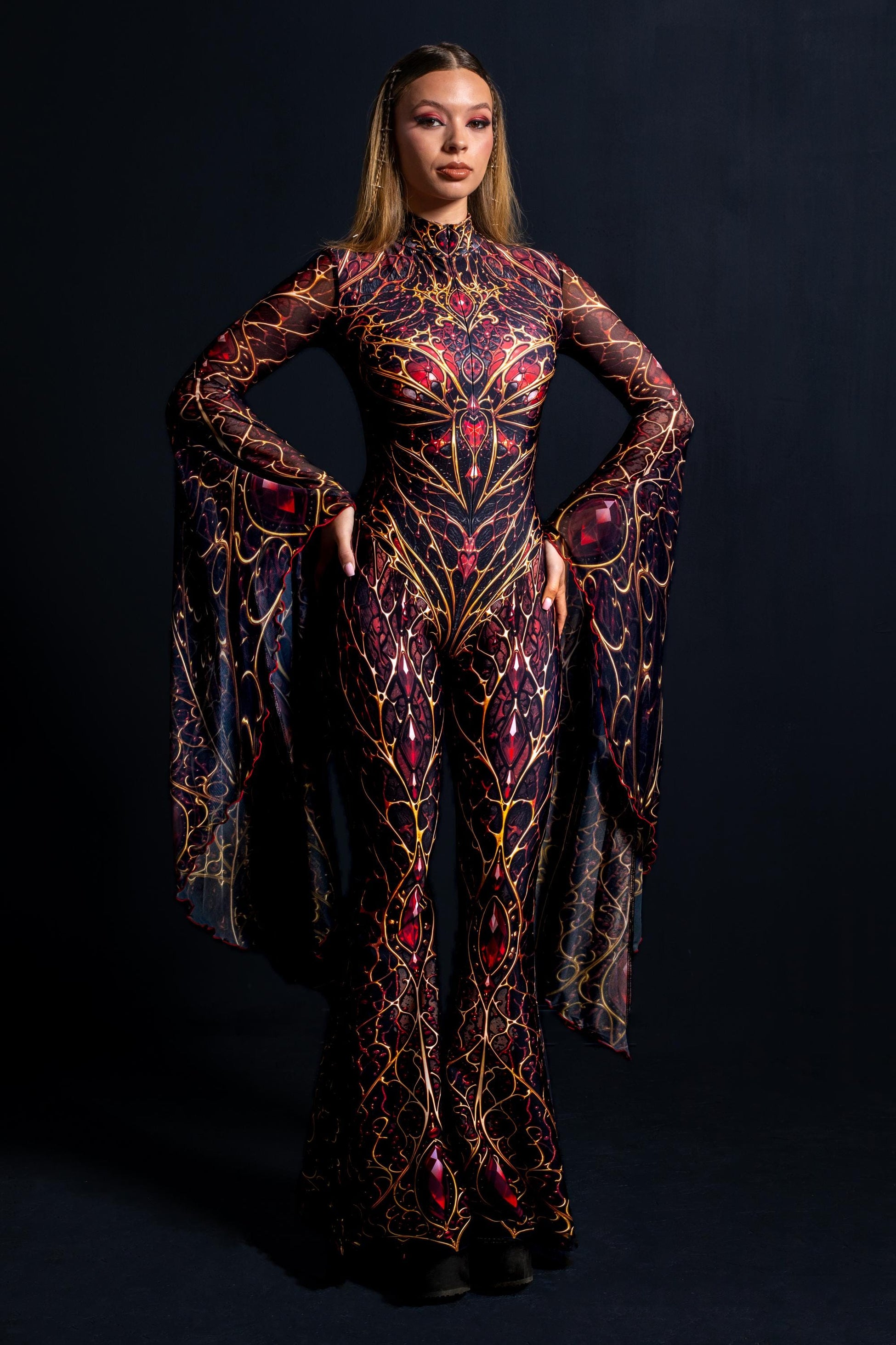 Dark Queen Fairy Open Back Costume 2
