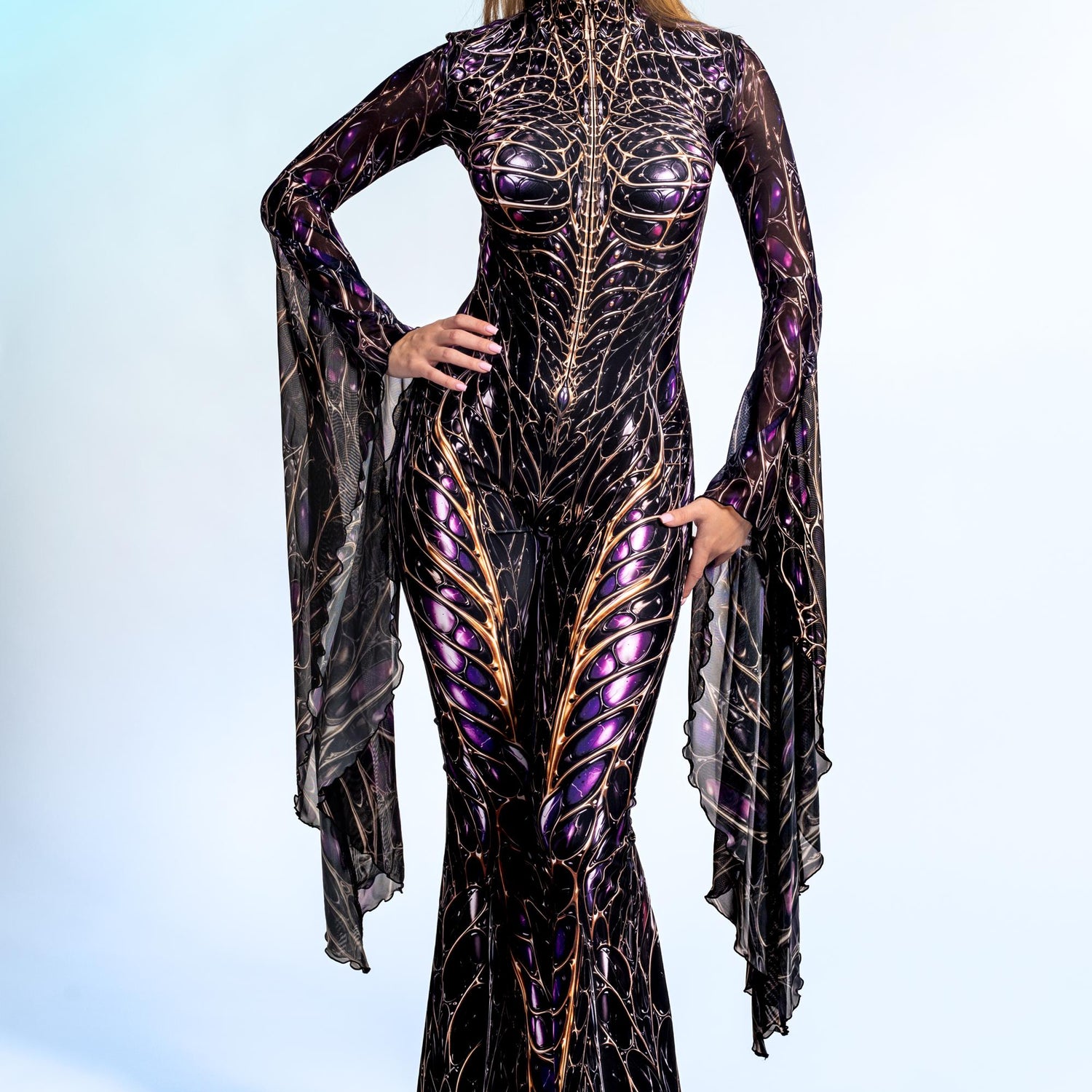 Void Ruler Fairy Open Back Costume Black