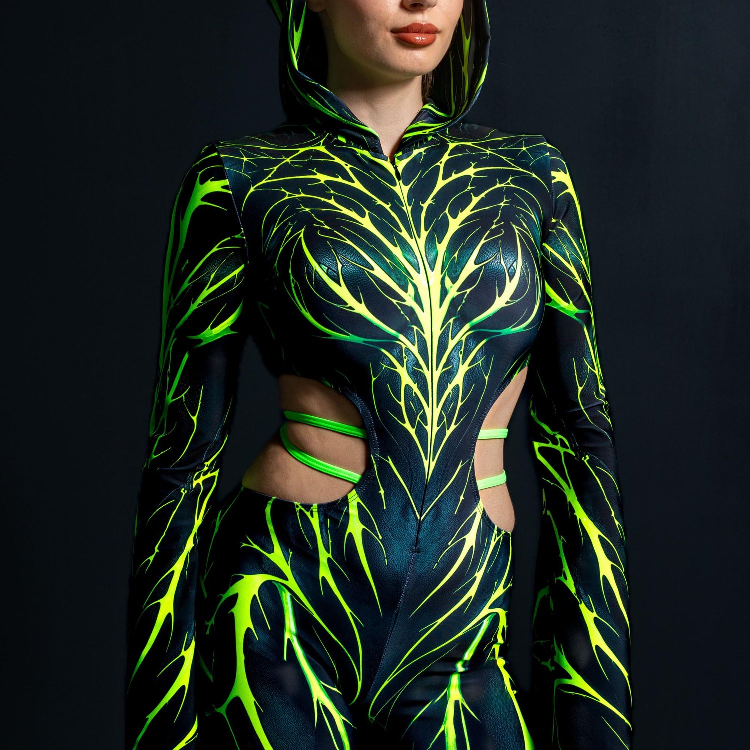 Demon Toxic Hooded Strap Costume