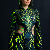 Demon Toxic Hooded Strap Costume