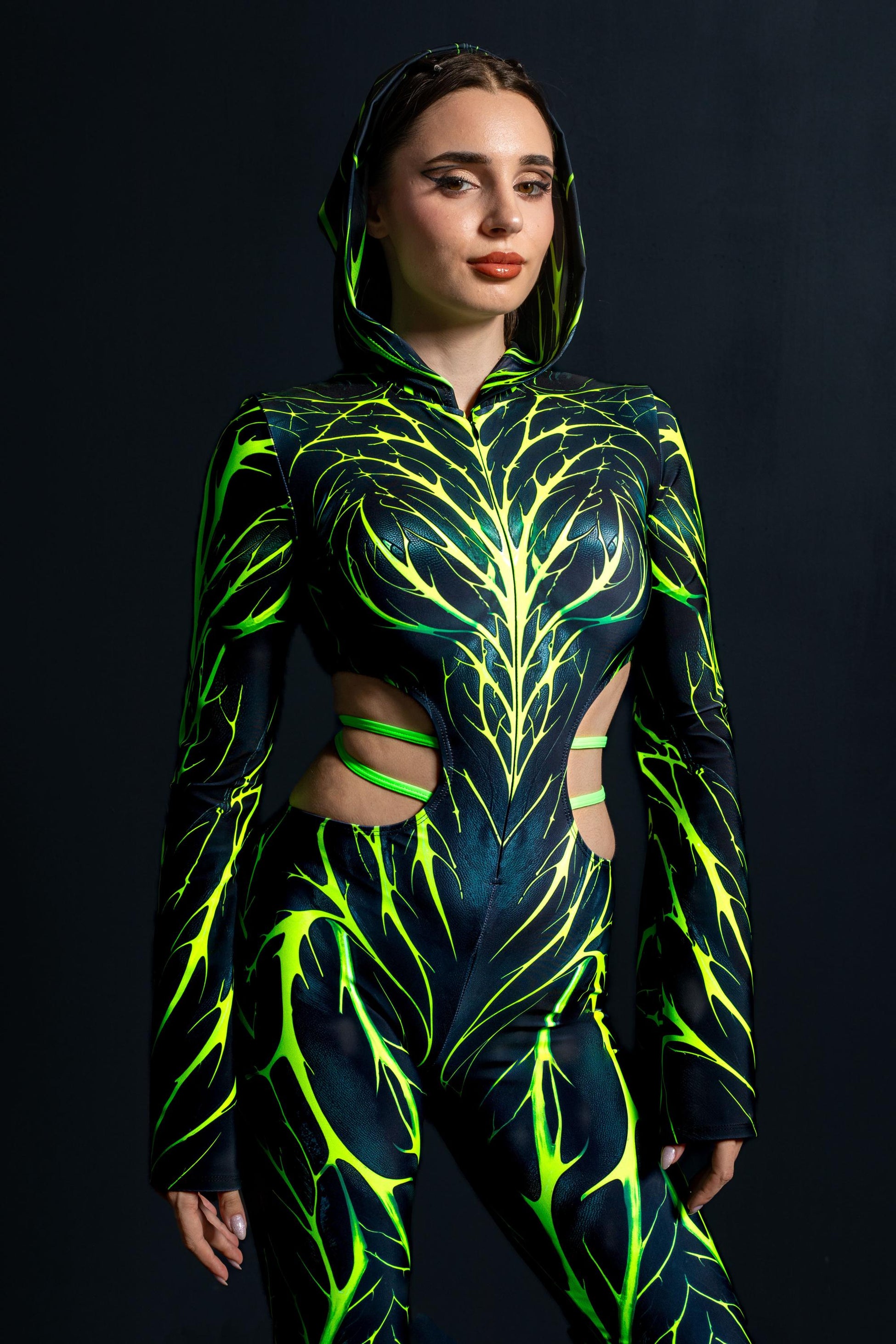 Demon Toxic Hooded Strap Costume 1