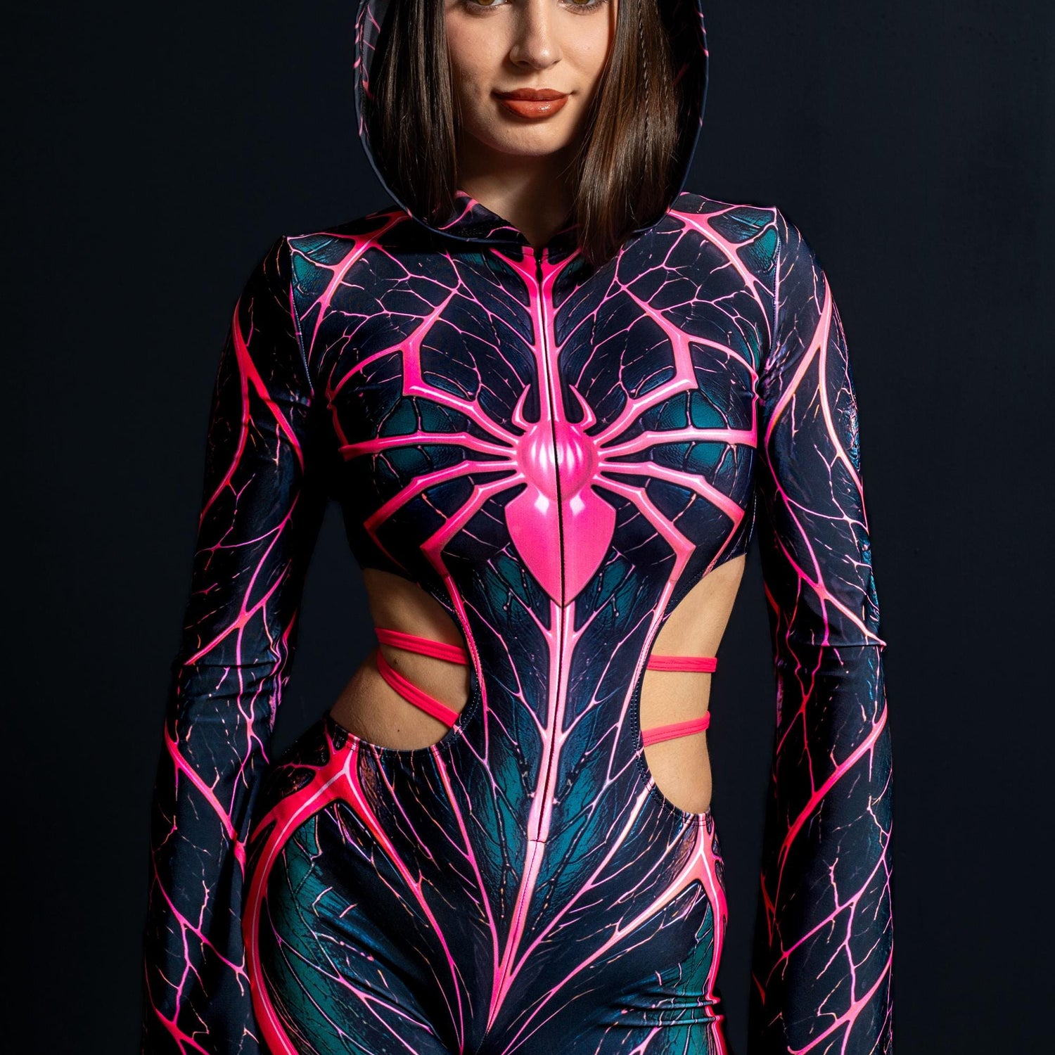 Sweet Venom Hooded Strap Costume