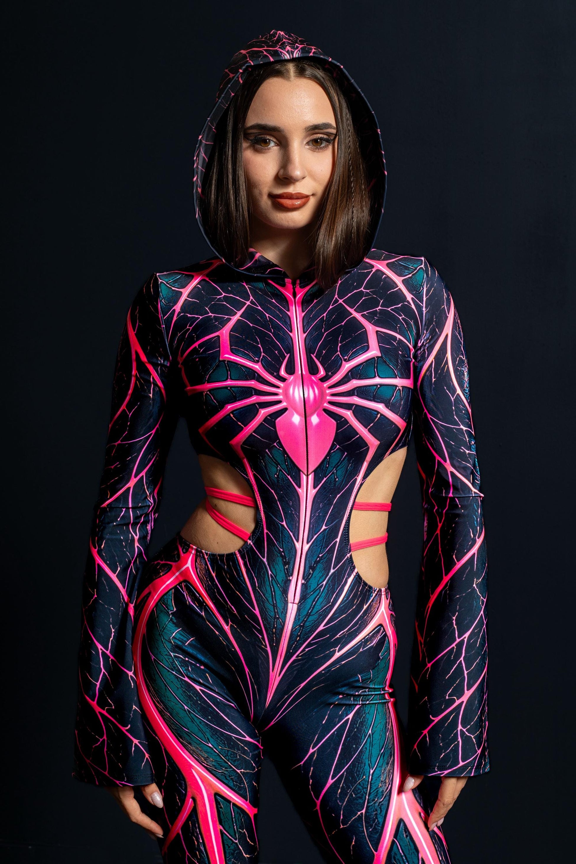 Sweet Venom Hooded Strap Costume 1