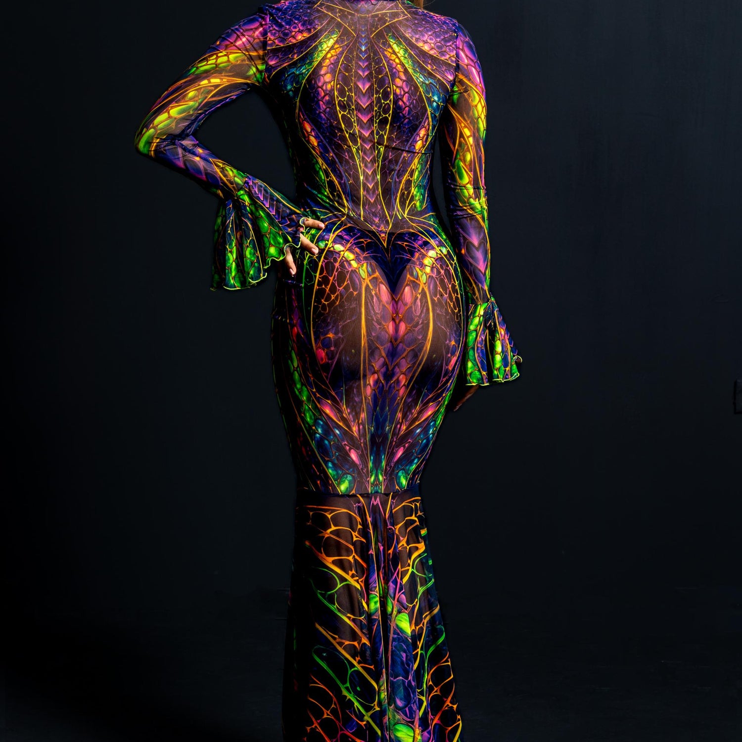 Serpent Queen Mesh Bandana Dress 3