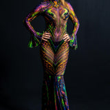 Serpent Queen Mesh Bandana Dress