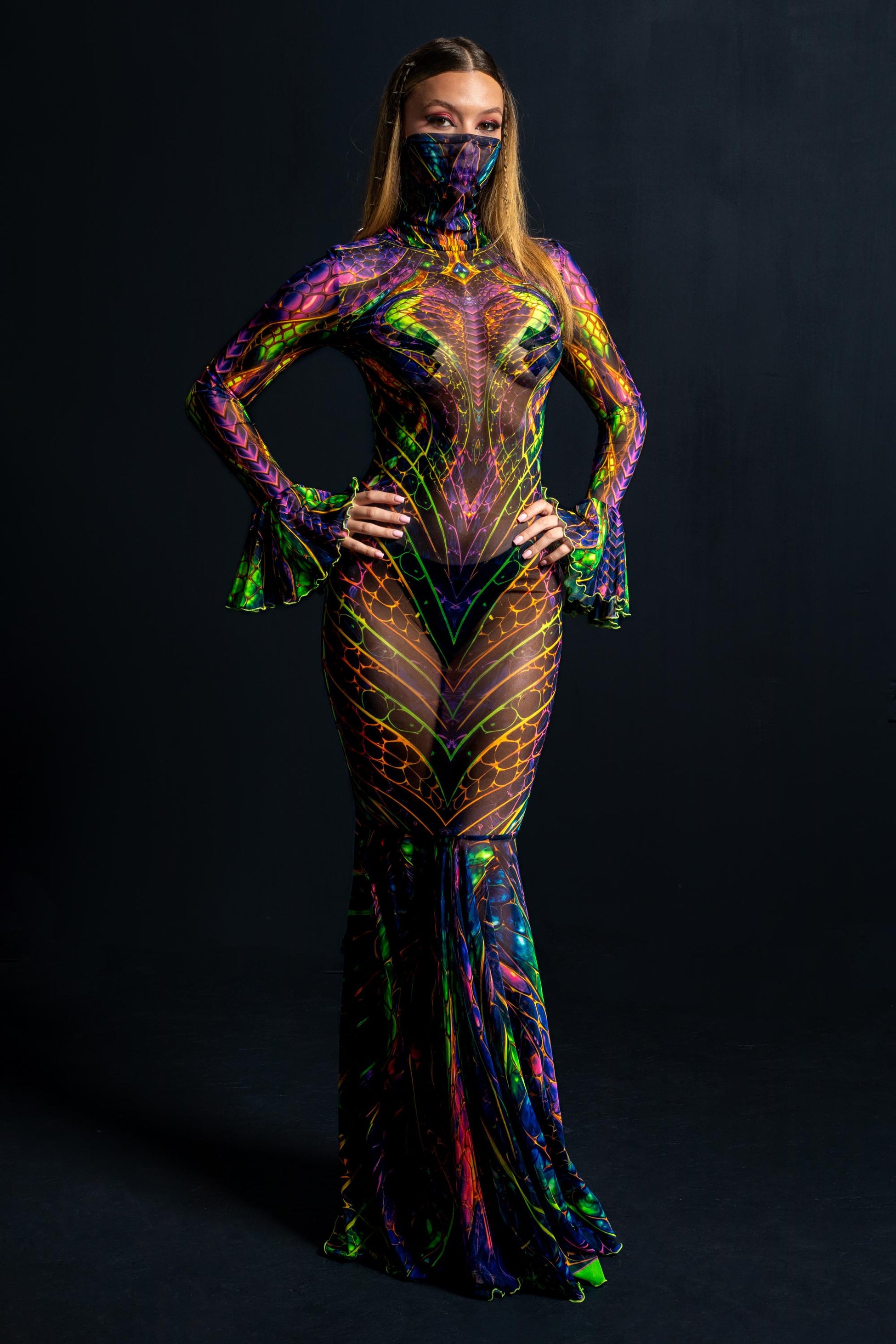 Serpent Queen Mesh Bandana Dress 1