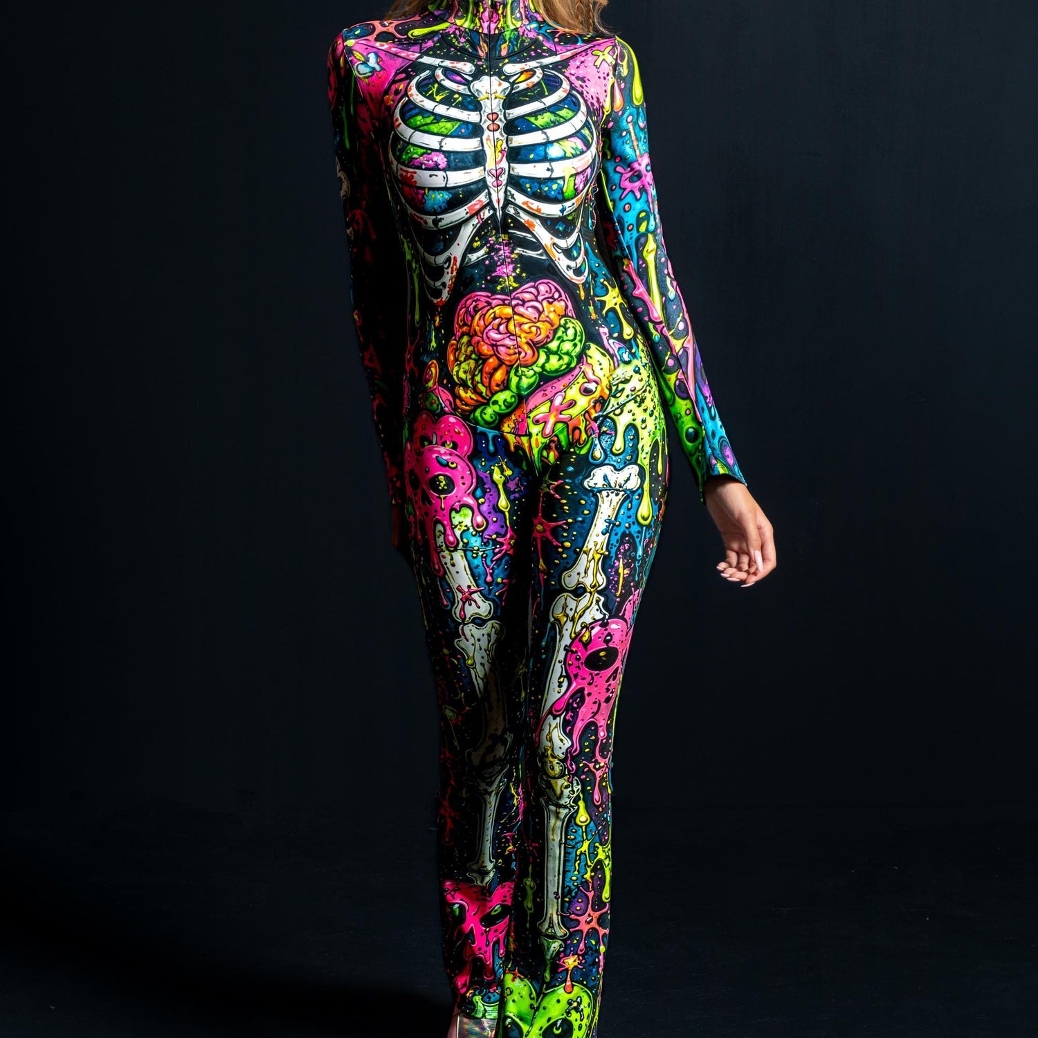 Dead Cute Costume Black, Green, Pink