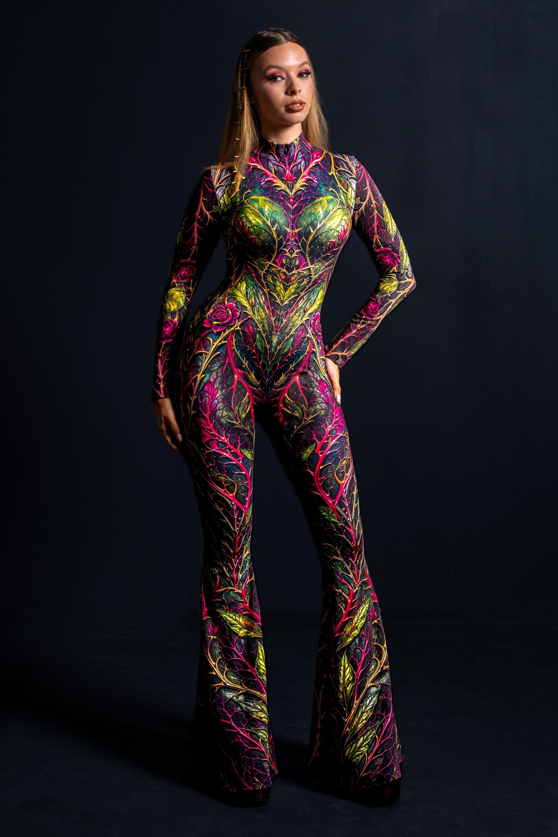 Poison Rose Wide Leg Costume 1