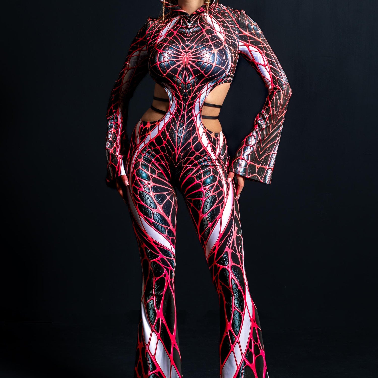 Web Max Hooded Strap Costume 3