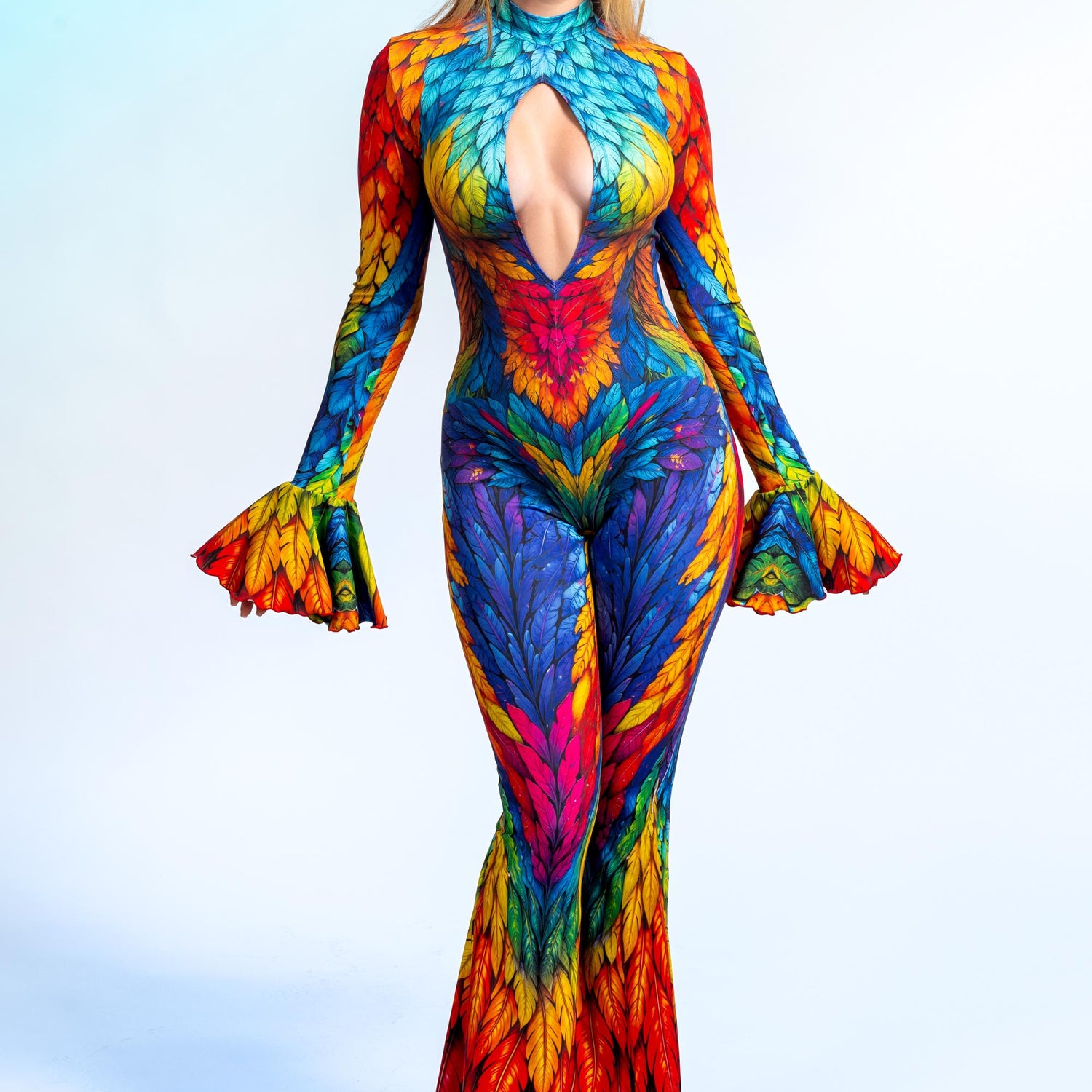Paradise Found Strappy Back Costume Blue, Red
