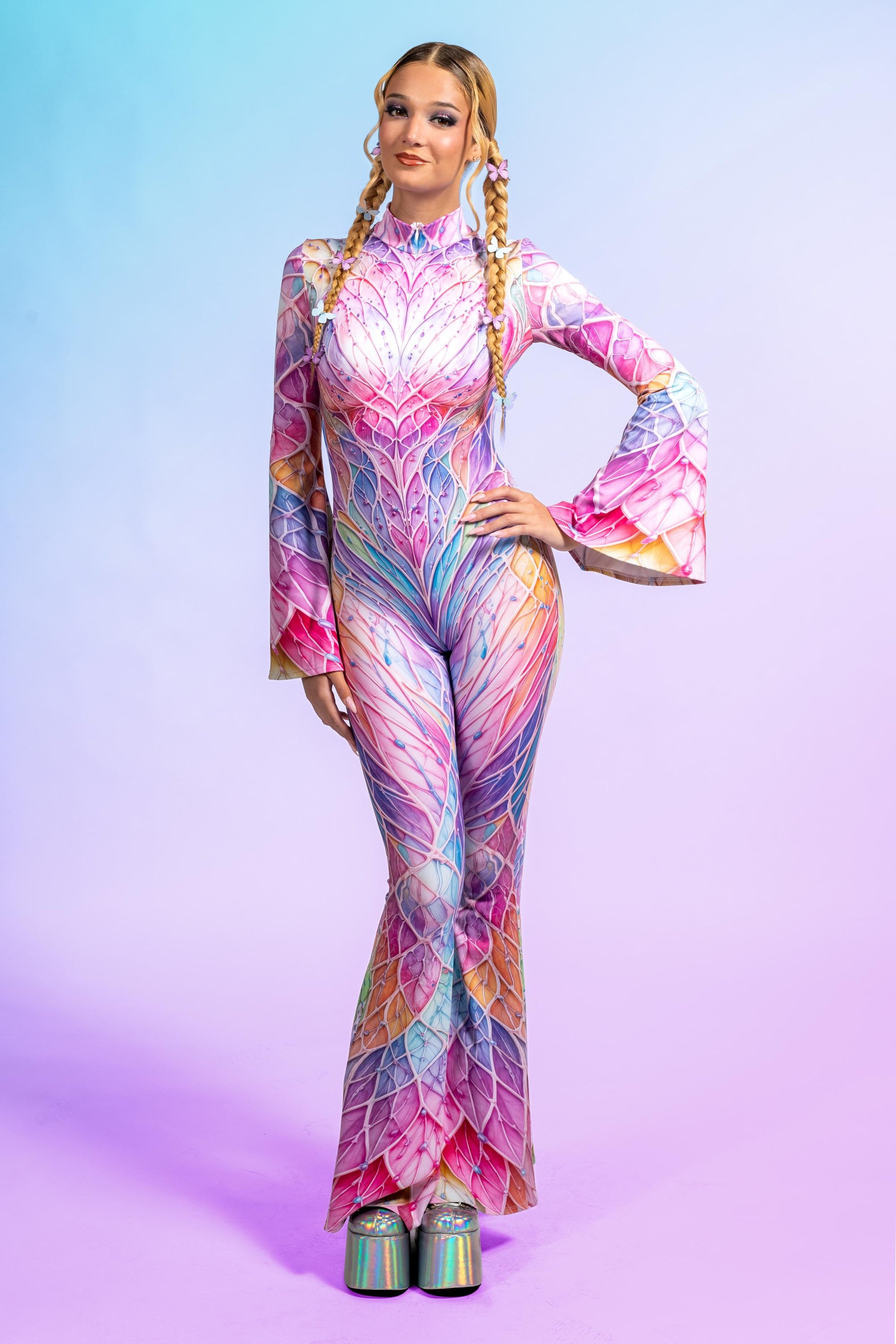 Soft Magic Bell Sleeve Costume 2