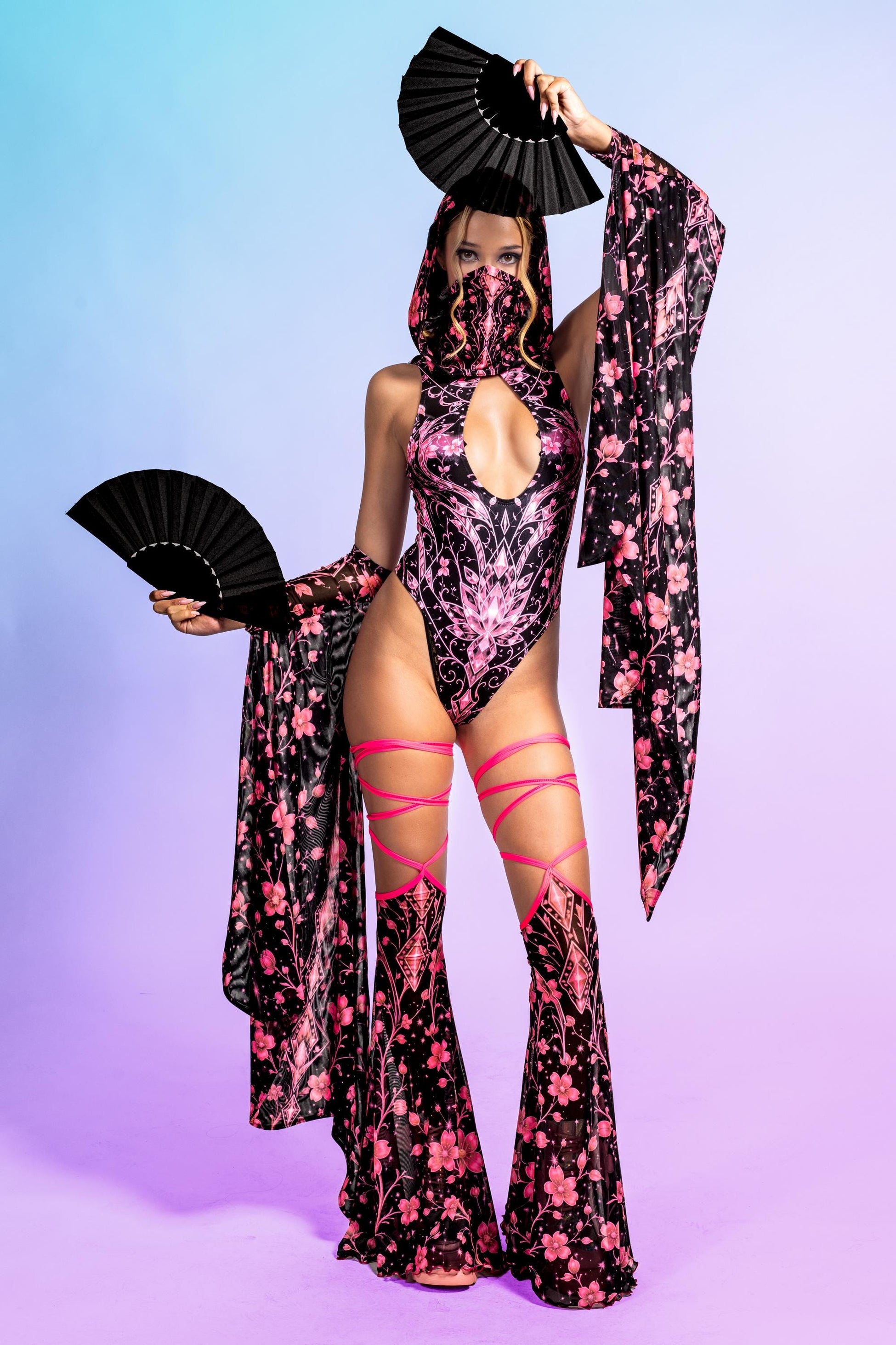 Phantom Pink Strappy Back Bodysuit 2