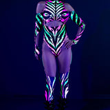 Abstract Species Cutout Chaps Bodysuit