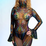 Midnight Muse Mesh Bandana Dress