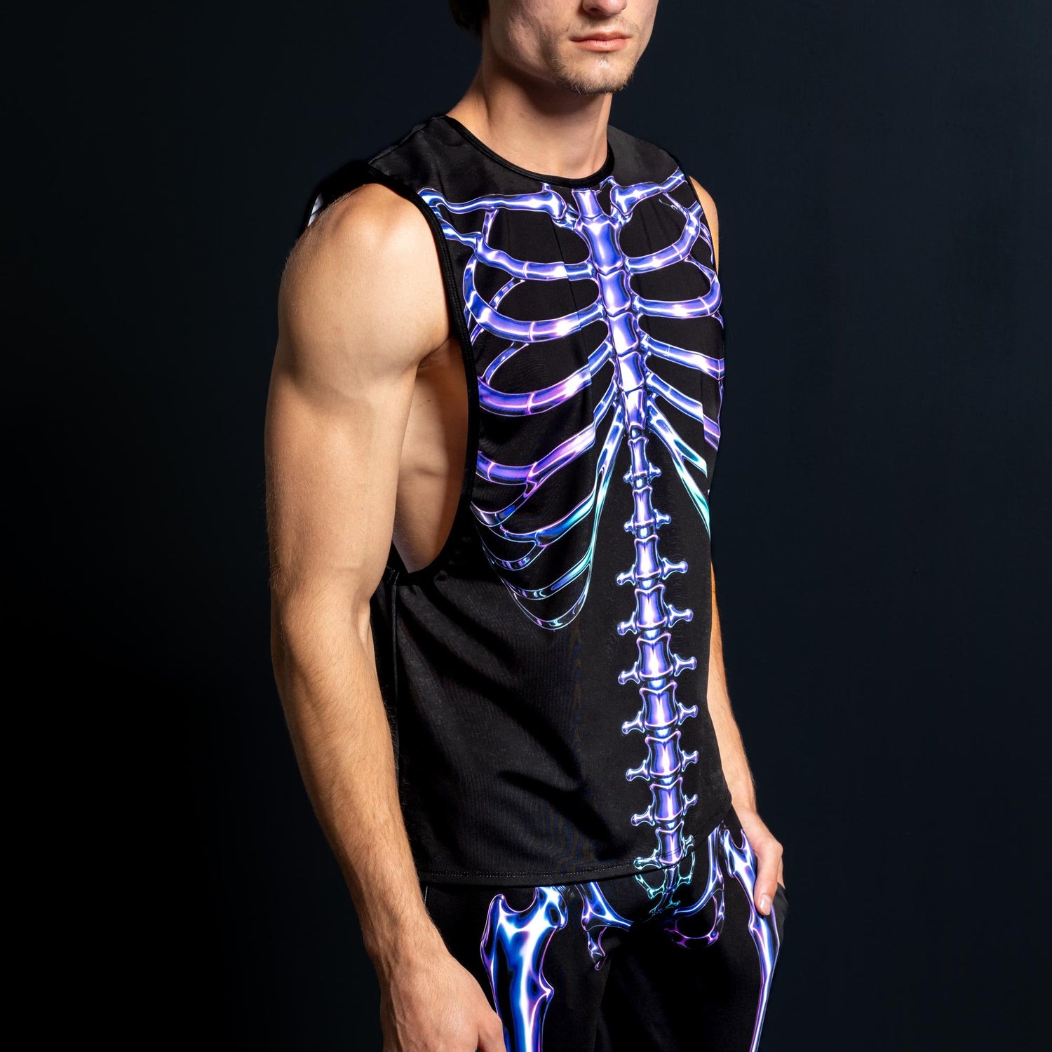 Groovy Skeleton Male Muscle Top