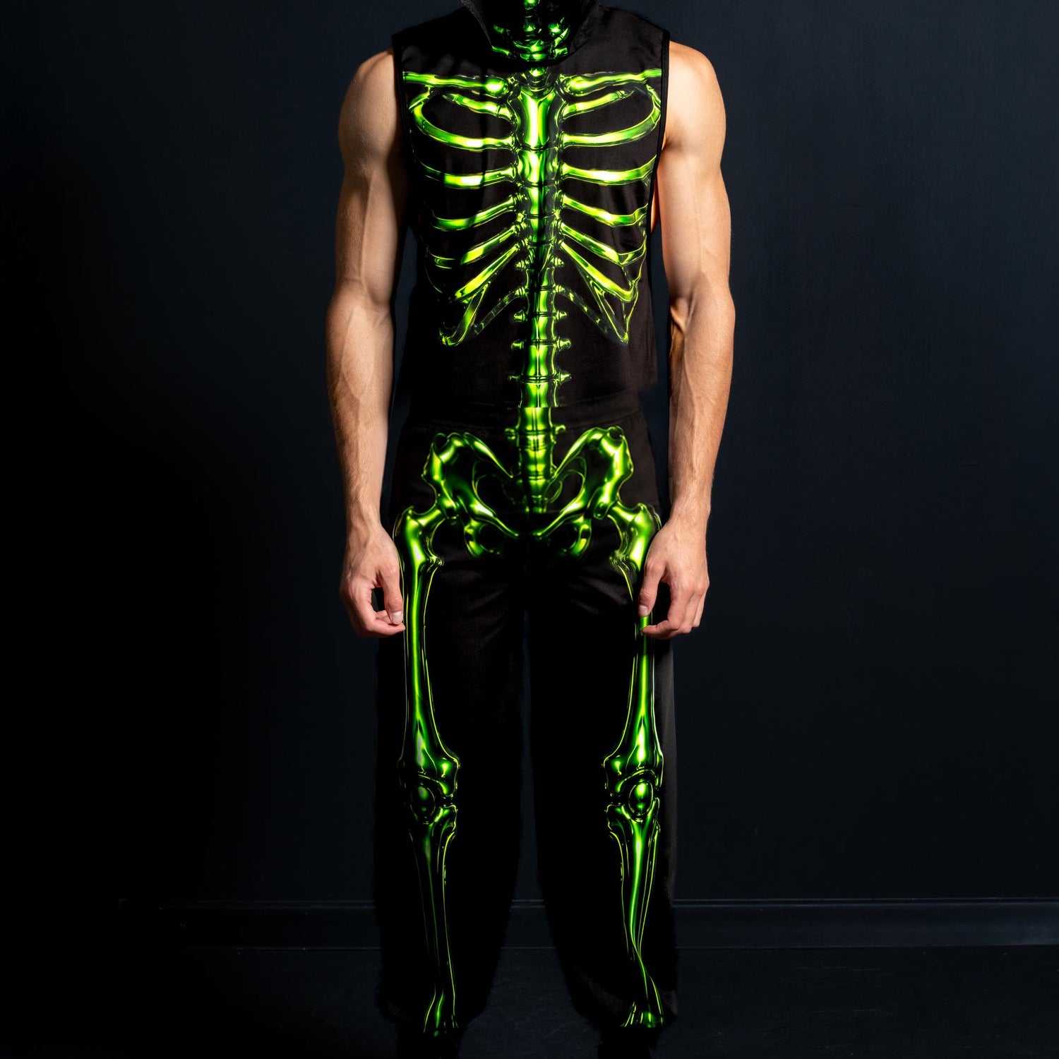 Toxic Skeleton Male Muscle Set