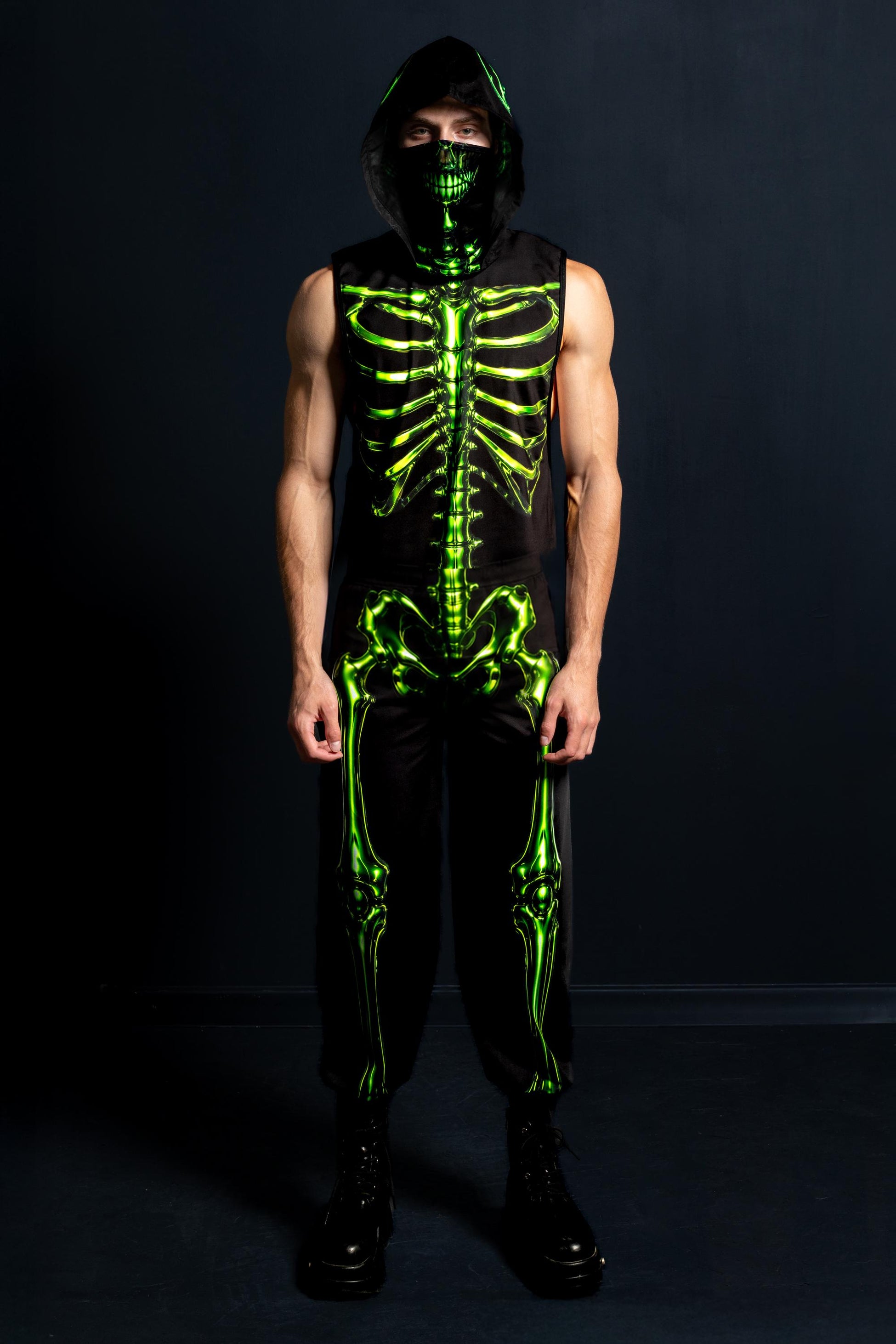 Toxic Skeleton Male Muscle Set 1