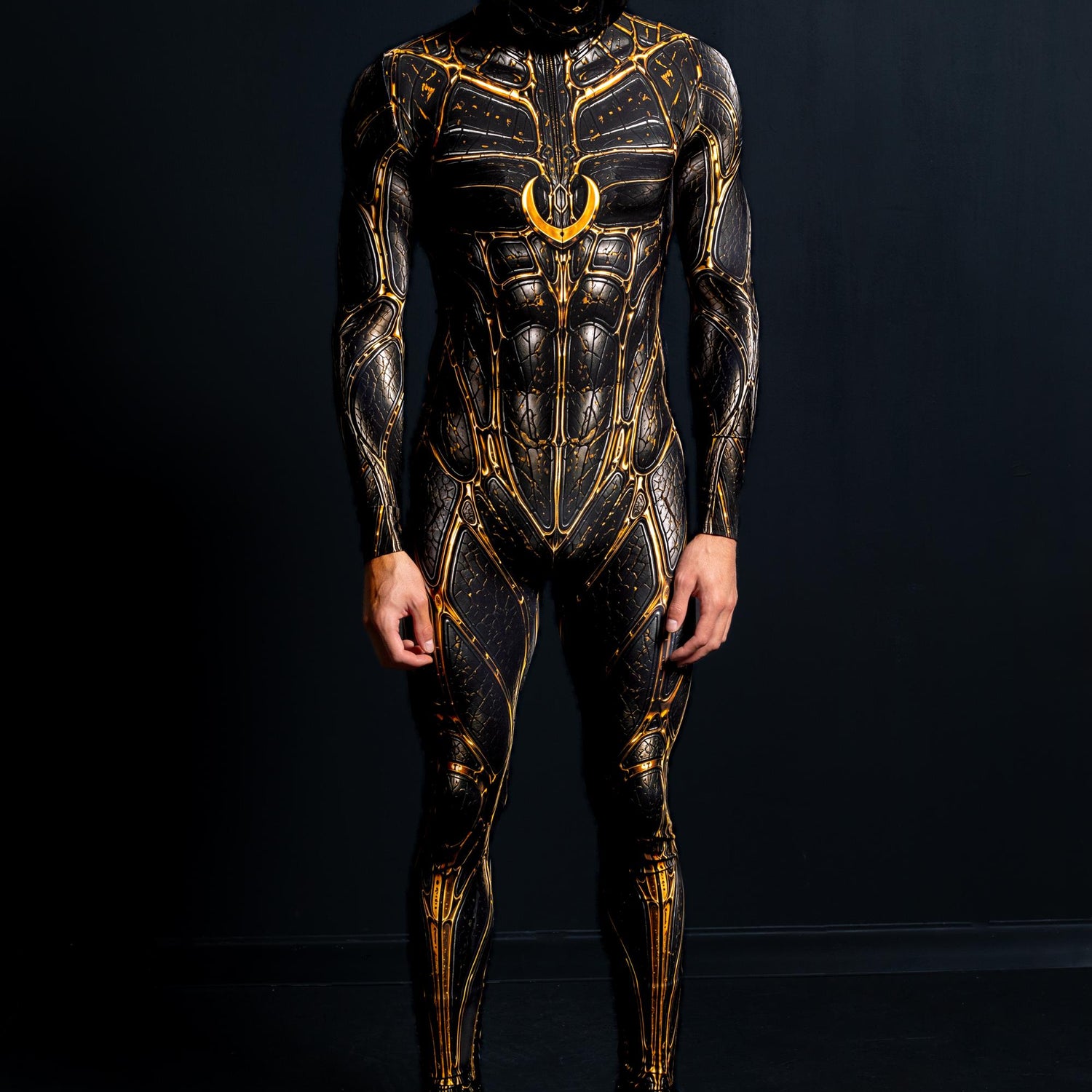 Desert Walker Male Costume Black, Yellow
