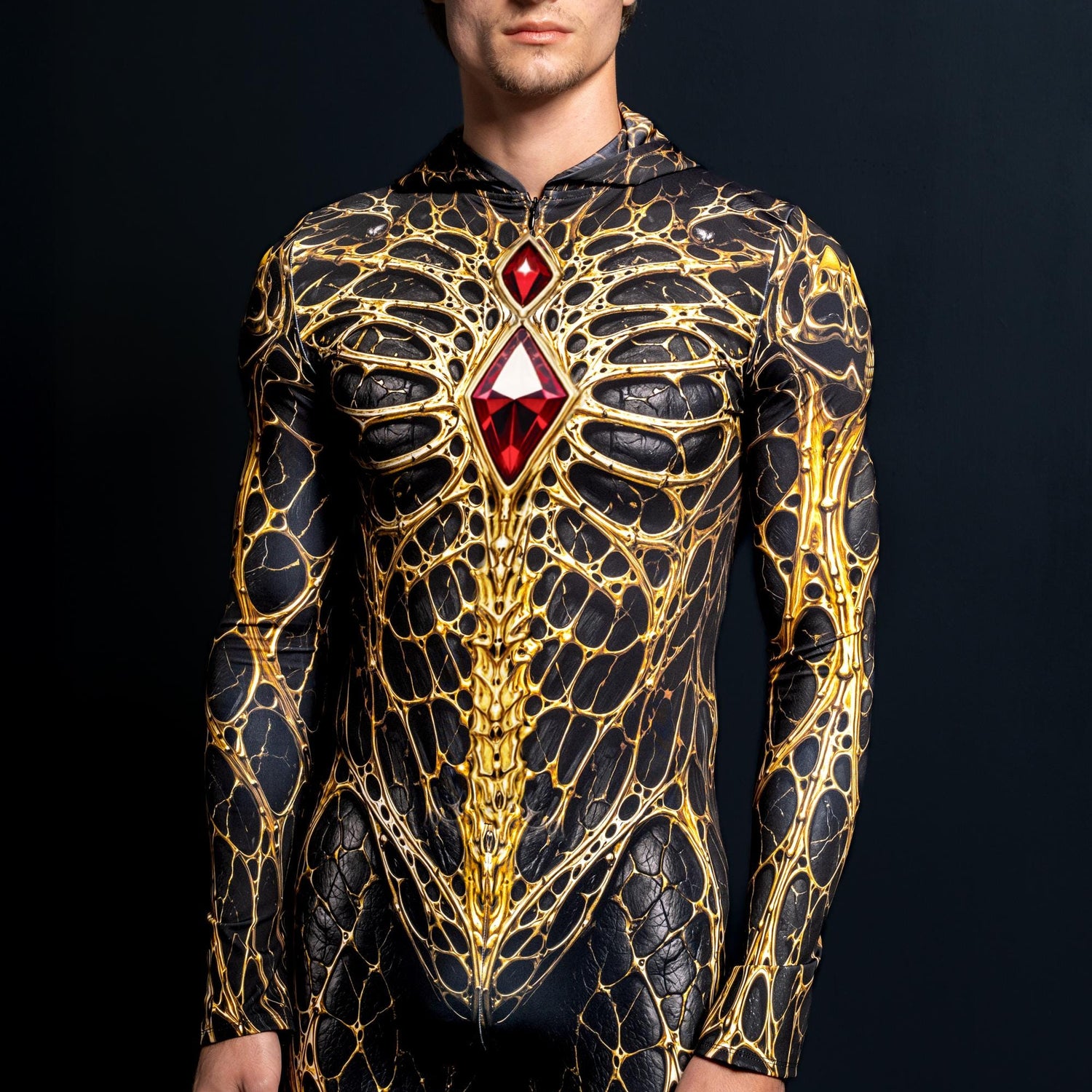 Men Cursed Male Hooded Costume