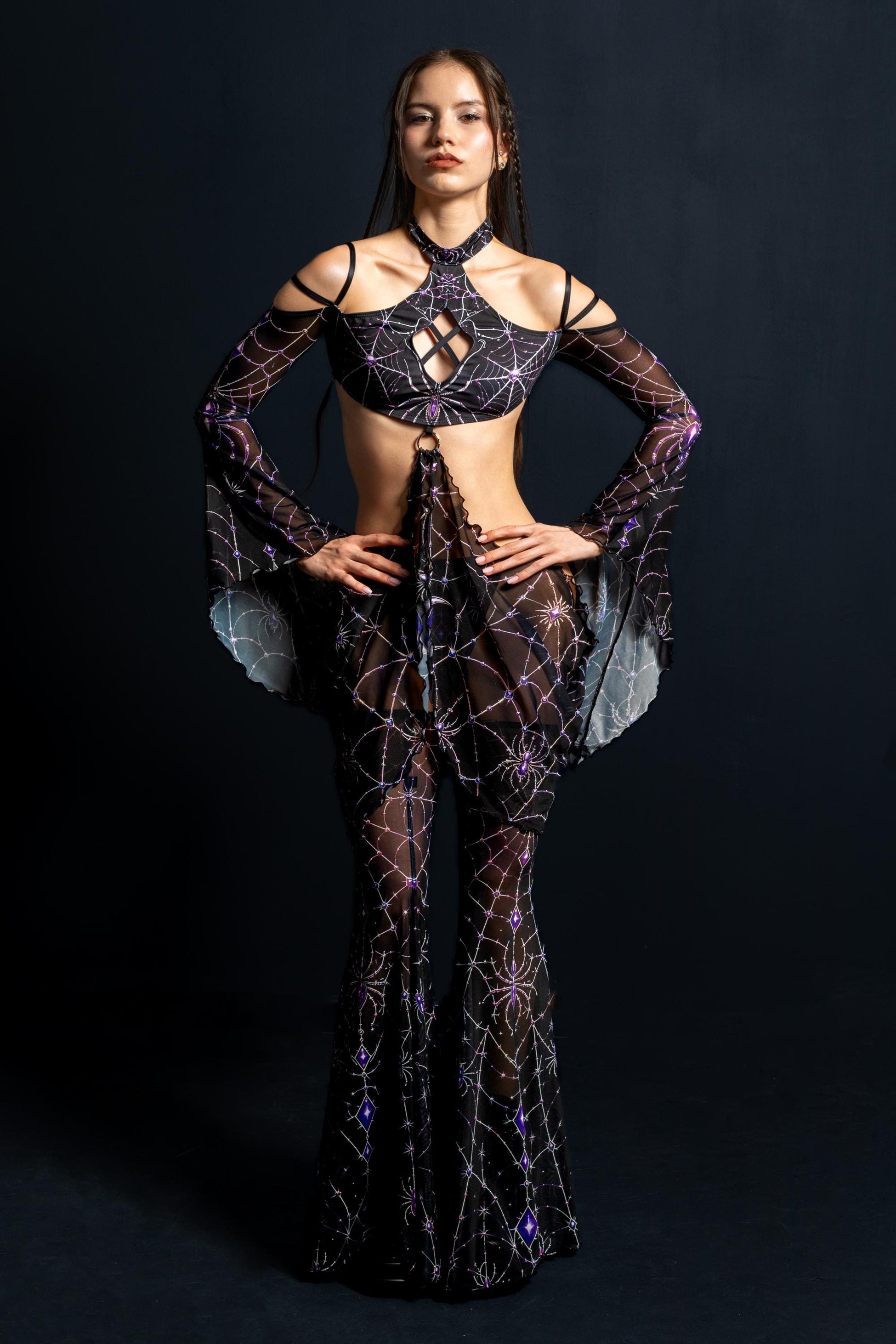 Weaver's Curse Choker Bellsleeve Top 2