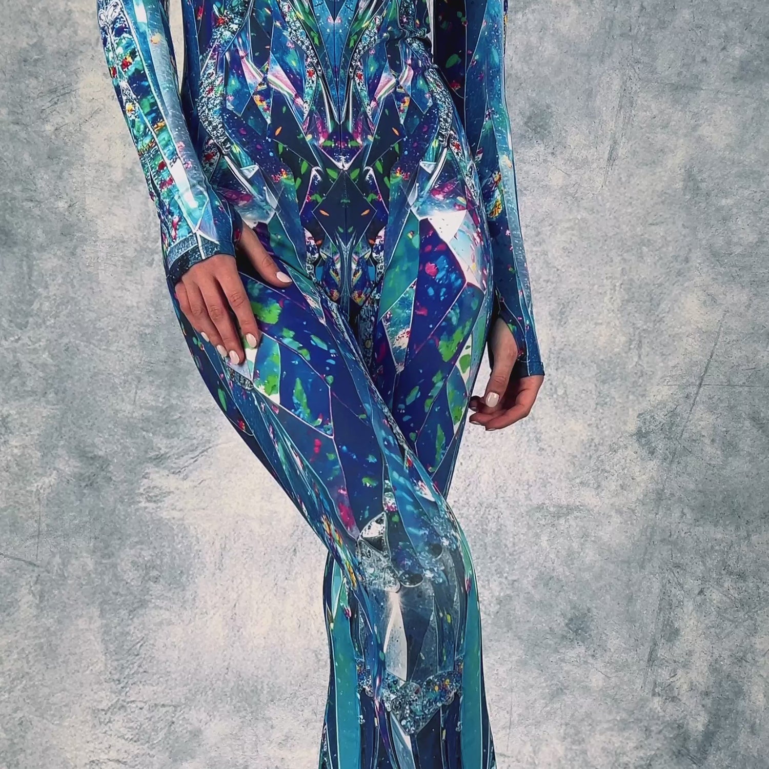 Women Crystal Methodology Costume